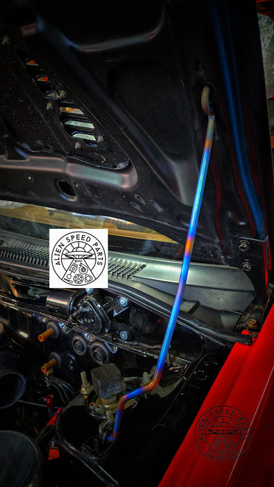 Titanium Bonnet Stay – Nissan Pulsar GTI‑R (RNN14) Lightweight Hood Prop