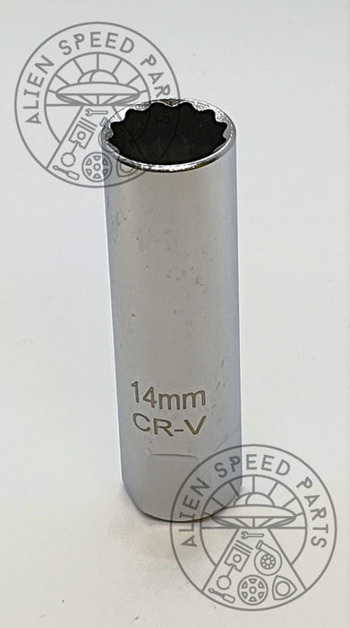 Slim 14mm Spark Plug Socket – BMW / MINI / Mercedes – Magnetic Thin Wall Tool