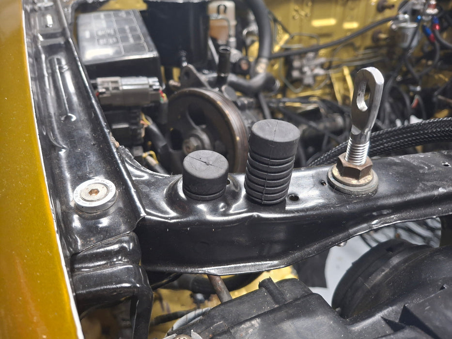 Bonnet Stops Adjustable Height - Rubber Mounts