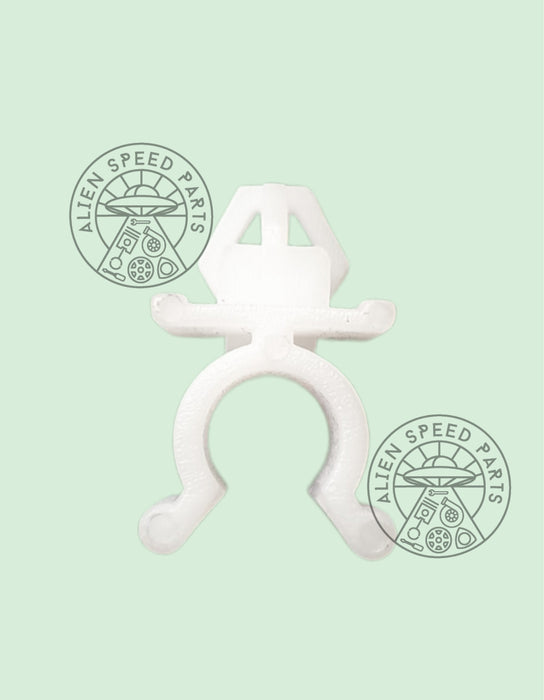 Universal Bonnet Arm Clip – Hood Stay Holder (White Plastic)