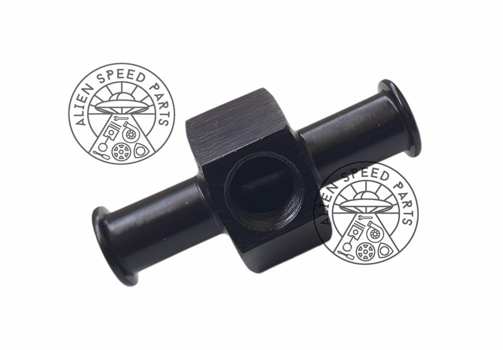 Inline-Adapter für Kraftstoffdrucksensor – 10 mm/3/8 Kraftstoffleitung – Schwarz