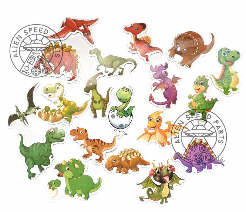 DINOSAUR STICKERS 50 DIFFERENT STICKERS CARTOON TYPE GREAT FOR KIDS