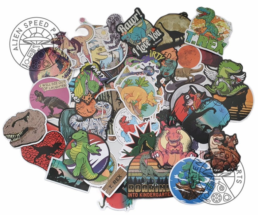 DINOSAUR STICKERS 50 DIFFERENT STICKERS MIXED REALISTIC TYPE GREAT FOR KIDS