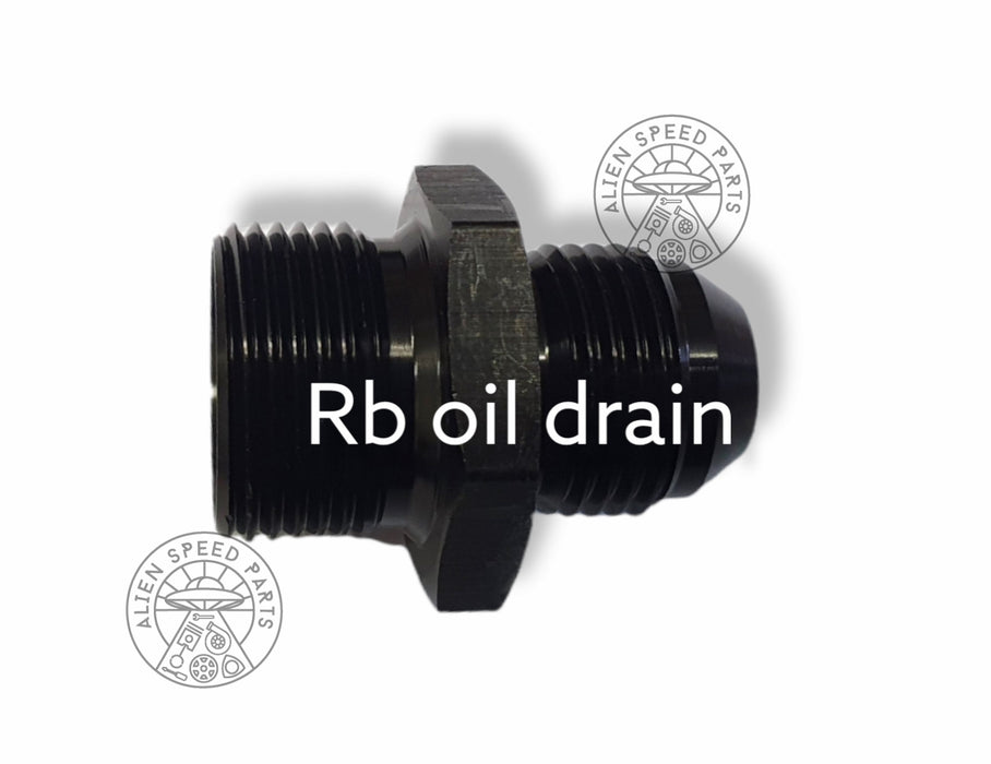 10AN Turbo Oil Drain Fitting – Nissan RB20 / RB25 / RB26 / RB30 Block