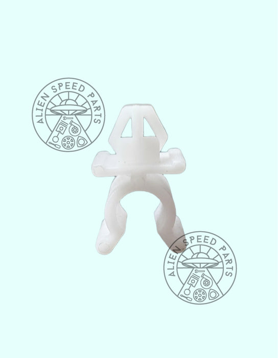 Universal Bonnet Arm Clip – Hood Stay Holder (White Plastic)