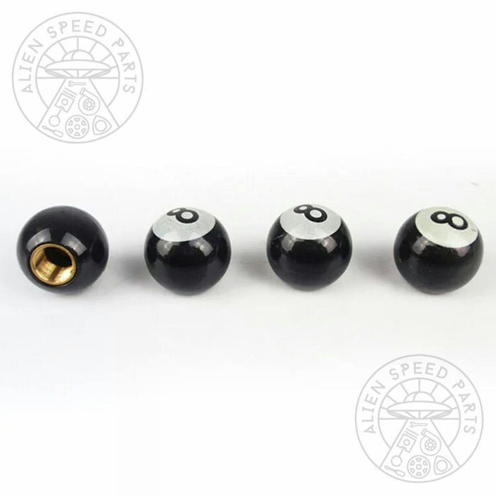 8 Ball Pool Valve Cap Covers - Car, Motorbike, Trailer