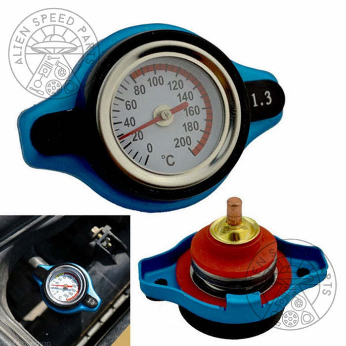 Radiator Cap 1.3 Bar With Built In Temp Gauge.