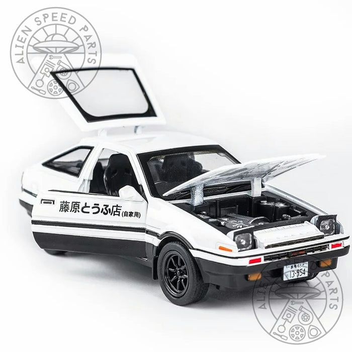 Model Toyota AE86 Initial D 1/28 Metal Body