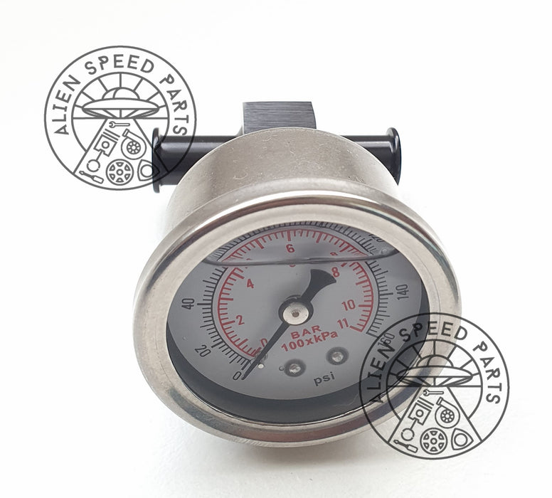 Inline Fuel Pressure Gauge Adaptor & Fuel Pressure Gauge