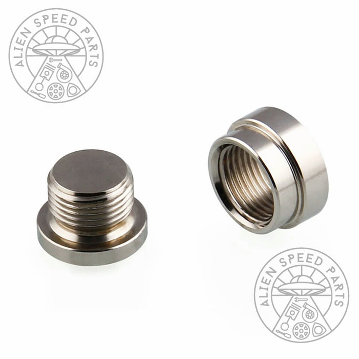 O2 Sensor Bung Hack Bolt In Stainless Steel Exhaust o2 Sensor Weld on Bung & Block Off Bolt — Alien ...