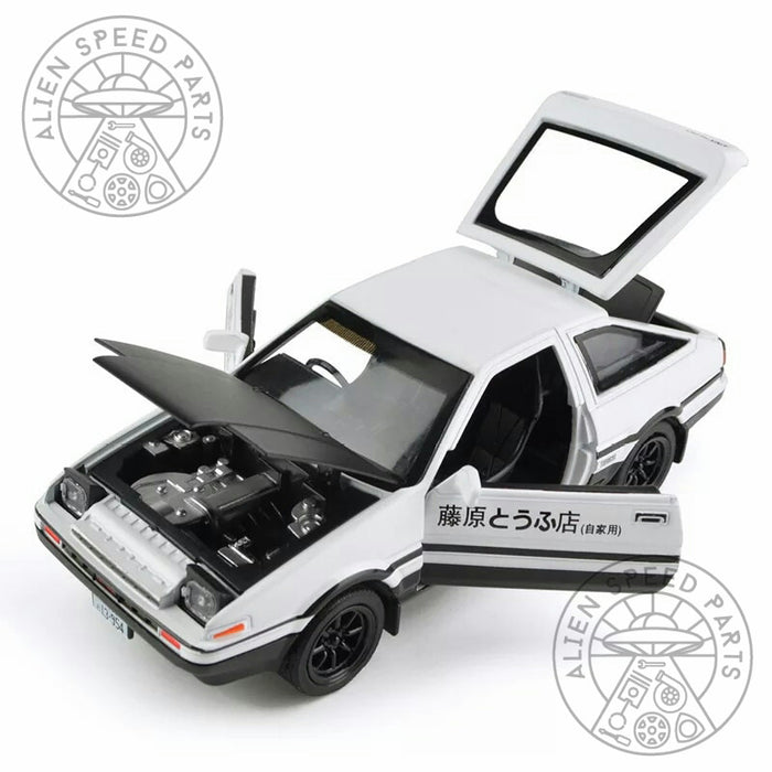 Model Toyota AE86 Initial D 1/28 Metal Body