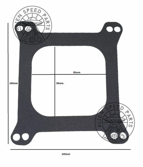 Carburetor Gasket - Open 4 BBL. SBC BBC 350 Holley Edelbrock Carter