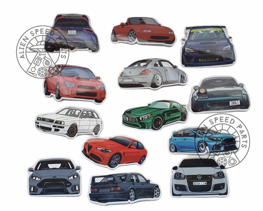 JDM / Euro Street Car Cartoon Vehicle Stickers