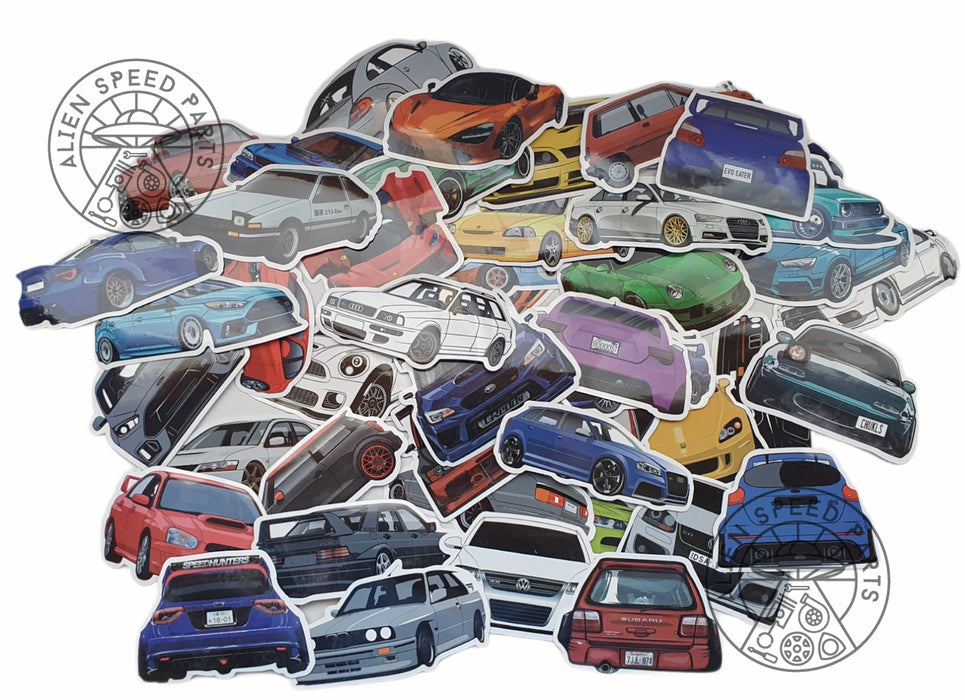 JDM / Euro Street Car Cartoon Vehicle Stickers