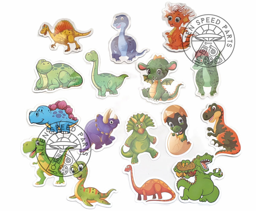 DINOSAUR STICKERS 50 DIFFERENT STICKERS CARTOON TYPE GREAT FOR KIDS