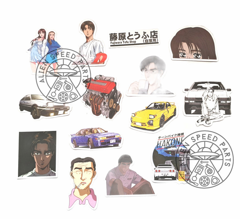 Initial D Sticker bomb Decals - Drift Racing