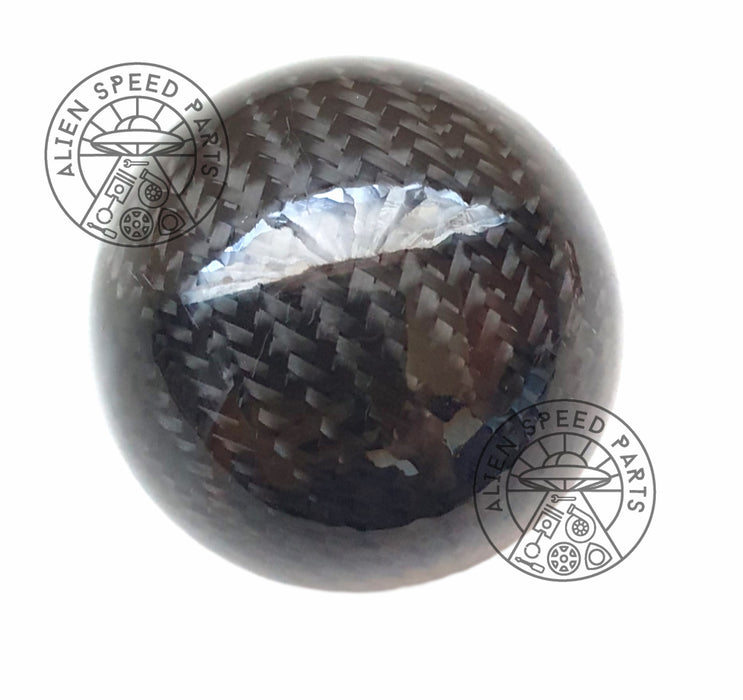 Universal Carbon Fiber Gear Shift Knob - Spherical/Round