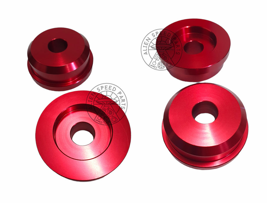 Nissan Billet Alloy Rear Subframe Bushes - Silvia, Skyline, Cefiro, 300zx and more.