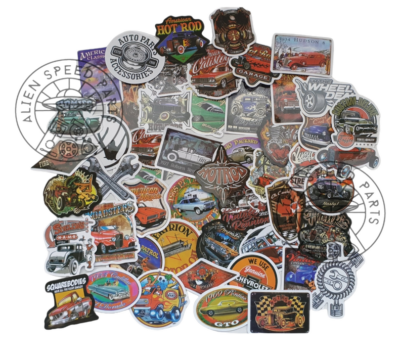 American Classics / Hot Rods Stickers (Waterproof)