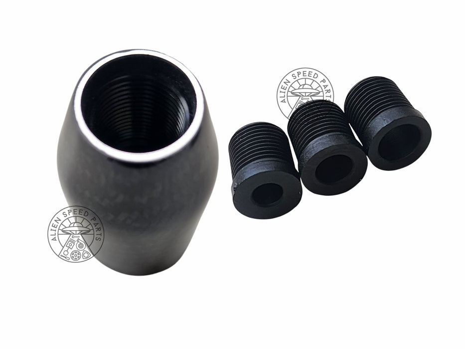 Carbon Fiber Gear Knob with Universal Fitting Kit