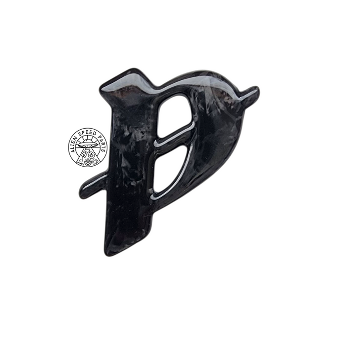 Carbon Fibre “P” Badge – Nissan Pulsar GTI / GTi-R (N14 / RNN14)