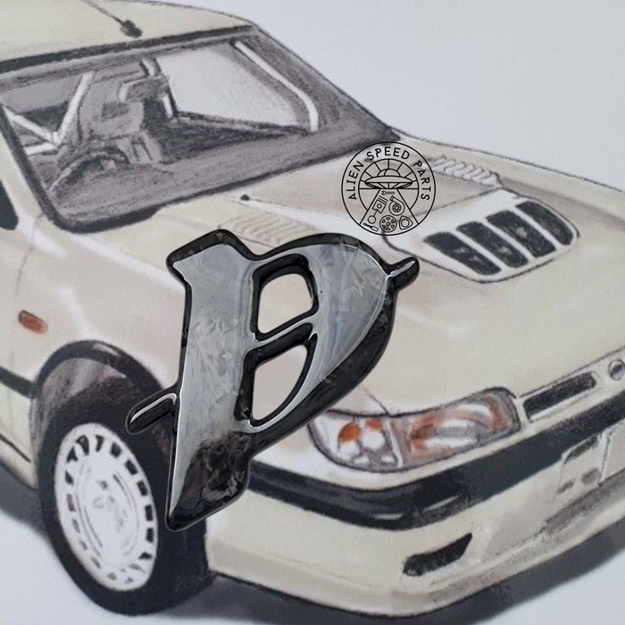 Carbon Fibre “P” Badge – Nissan Pulsar GTI / GTi-R (N14 / RNN14)