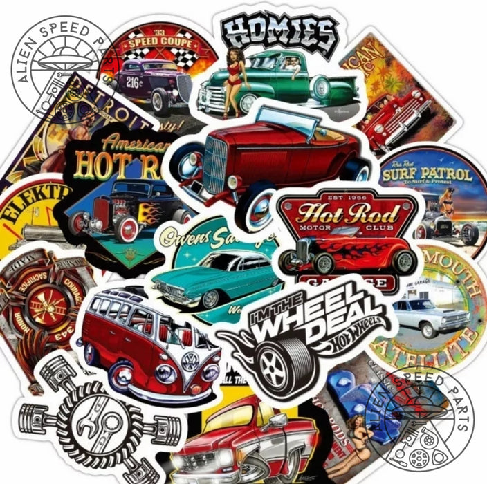 American Classics / Hot Rods Stickers (Waterproof)