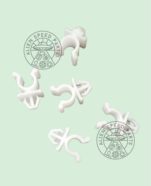 Universal Bonnet Arm Clip – White Plastic Stay Holder 